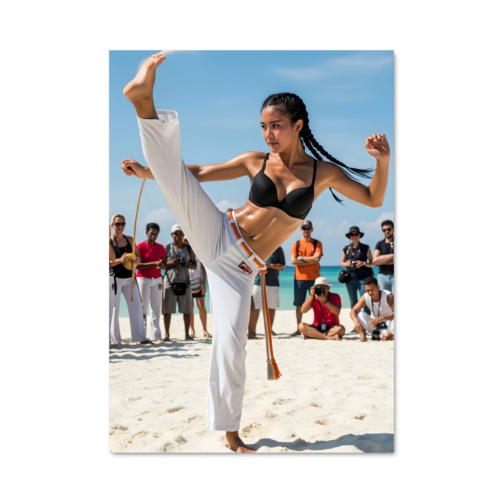 Poster Capoeira Brésilienne