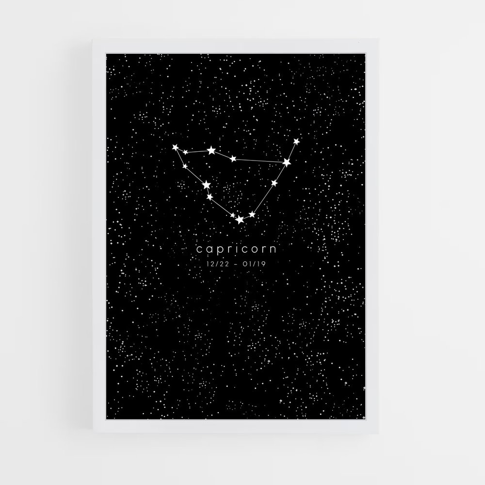 Poster Capricorne Éblouissant – affiche Constellations (vue 3)