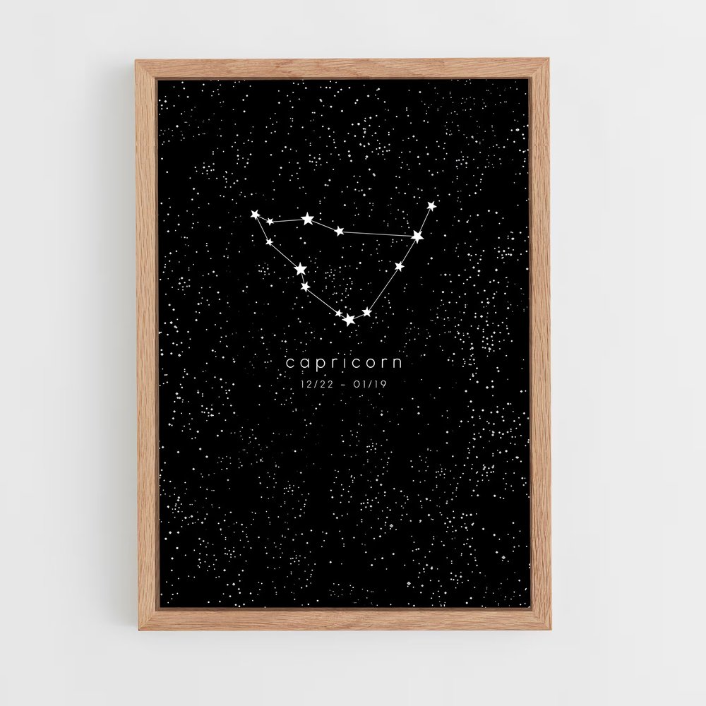 Poster Capricorne Éblouissant – affiche Constellations (vue 4)