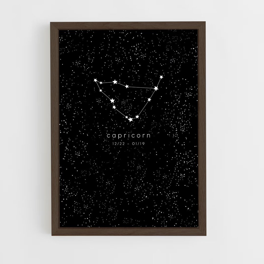 Poster Capricorne Éblouissant – affiche Constellations (vue 5)