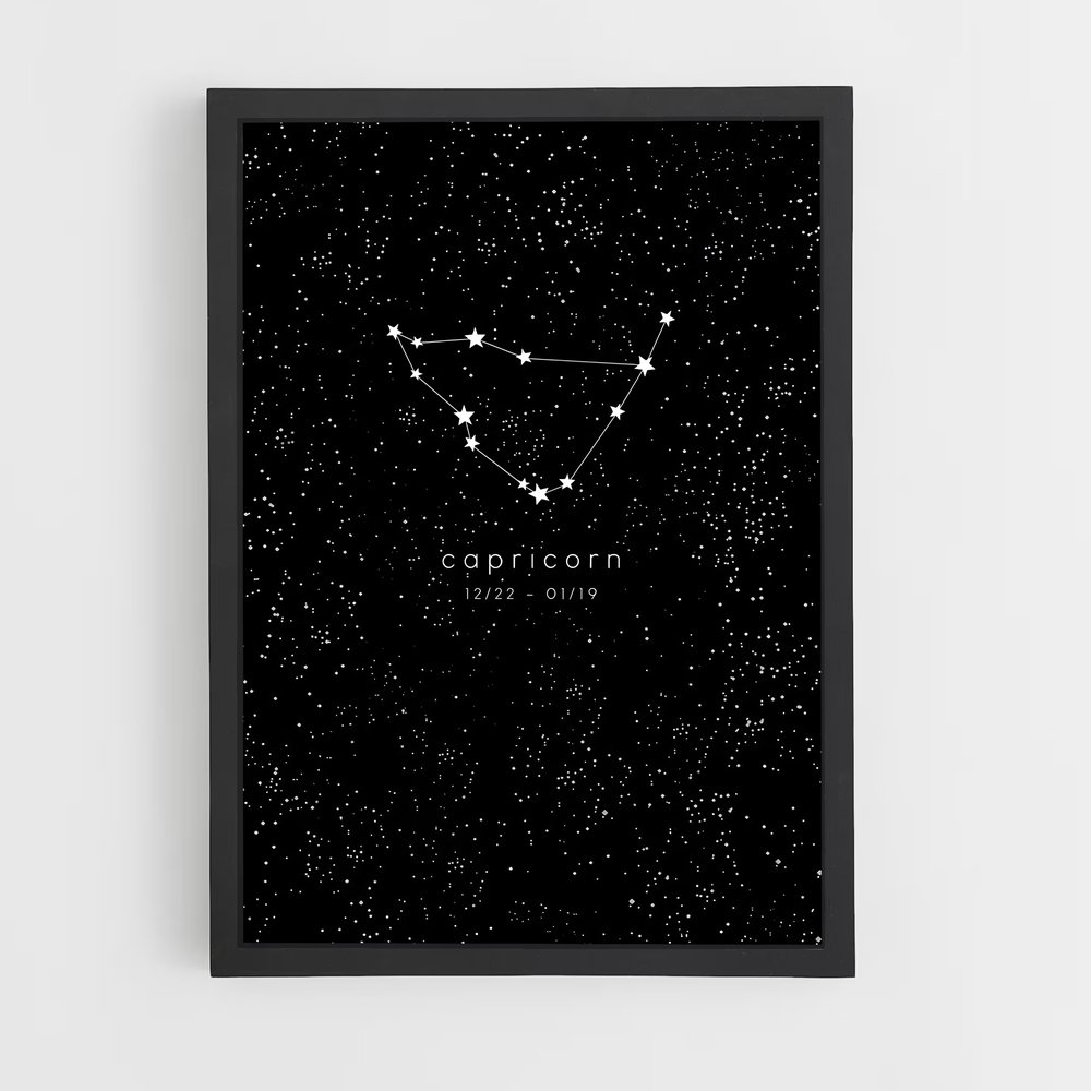 Poster Capricorne Éblouissant – affiche Constellations (vue 2)