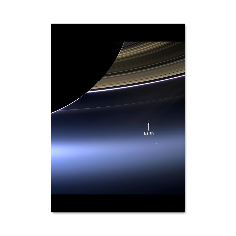 Poster La Lune de Saturne – affiche Missions spatiales