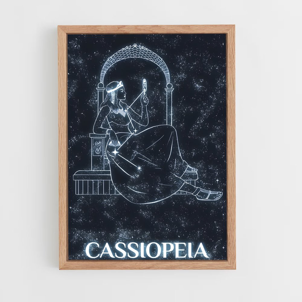 Poster Étoiles de Cassiopeia – affiche Constellations (vue 4)