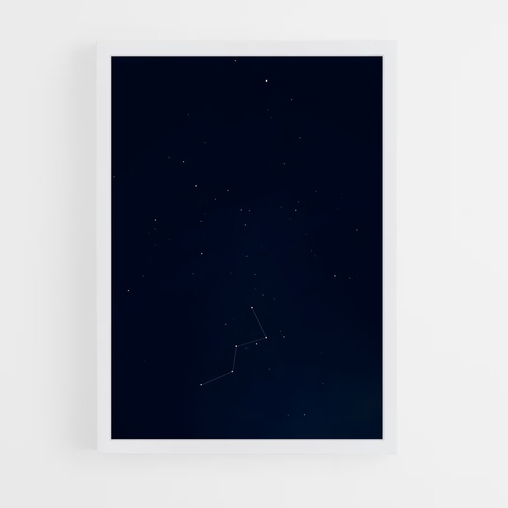 Poster Étoiles de Cassiopée – affiche Constellations (vue 3)