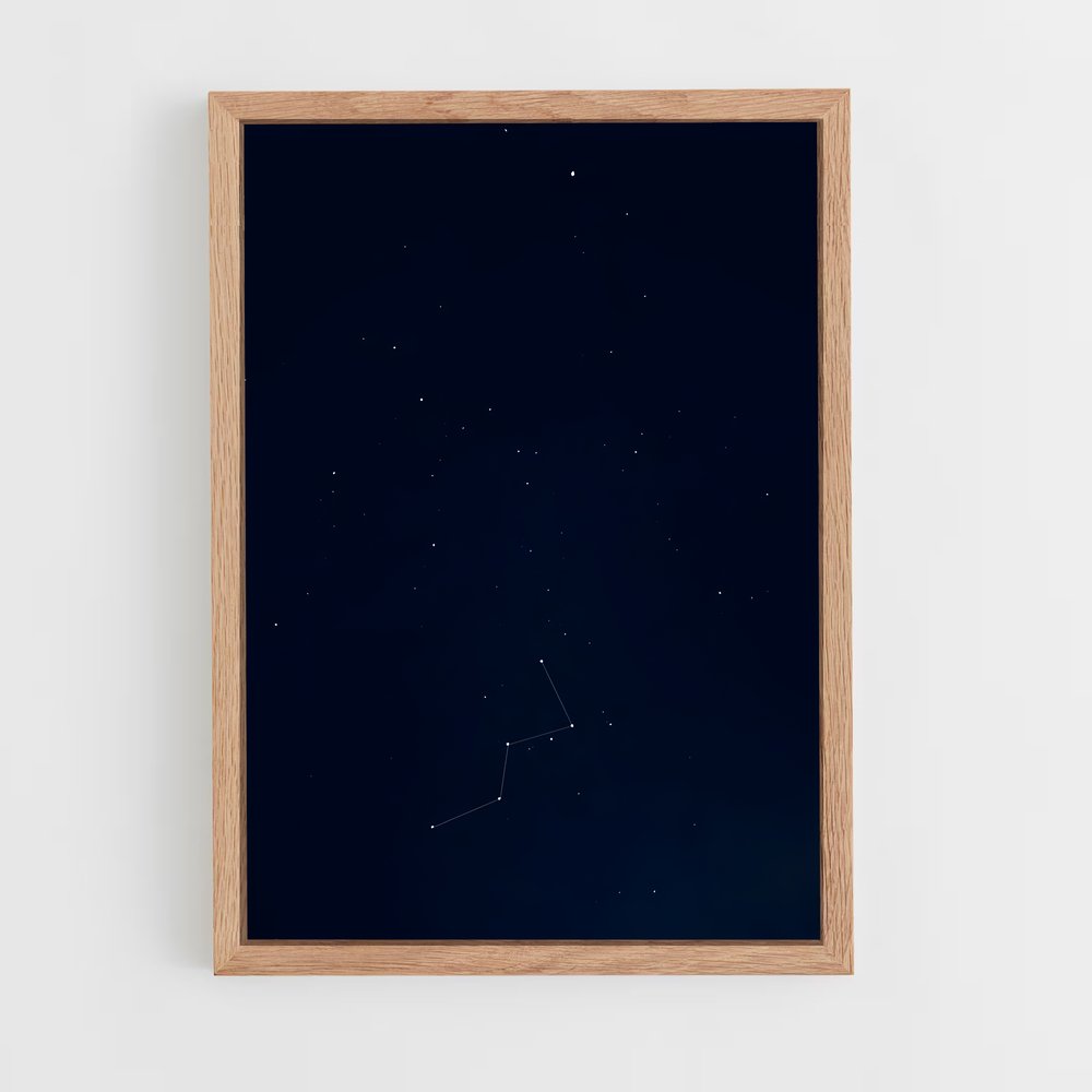 Poster Étoiles de Cassiopée – affiche Constellations (vue 4)
