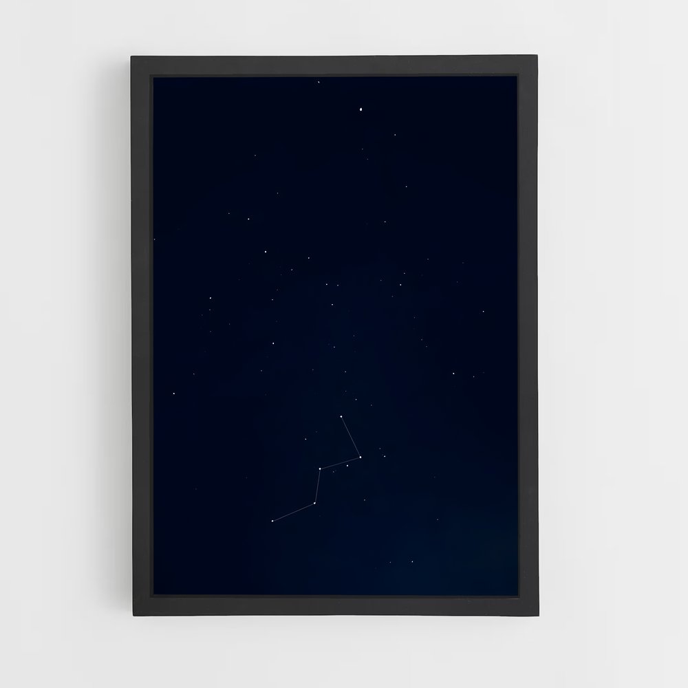 Poster Étoiles de Cassiopée – affiche Constellations (vue 2)