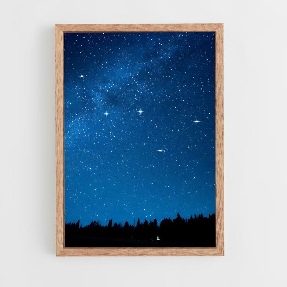 Poster Cassiopeia Éblouissant – affiche Constellations (vue 4)