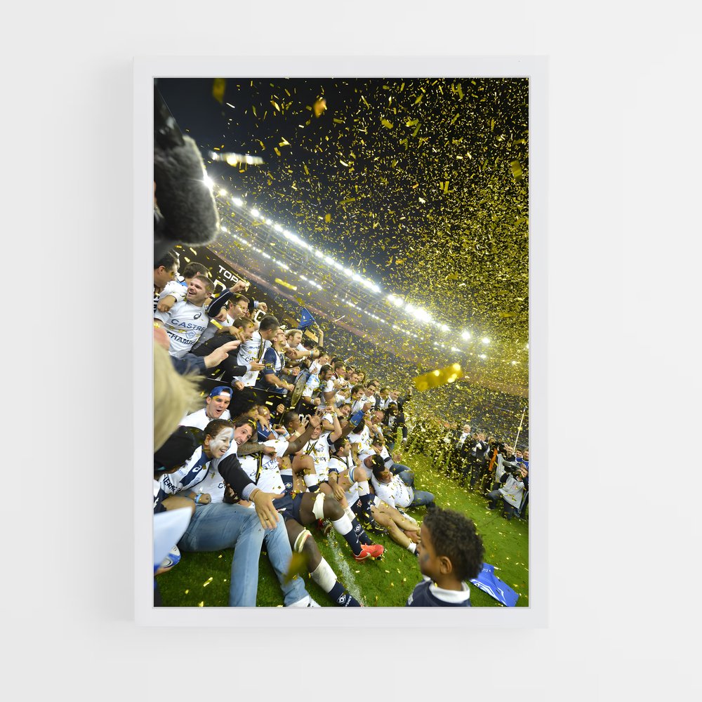 Poster La Fête Triomphale – affiche Rugby (vue 3)