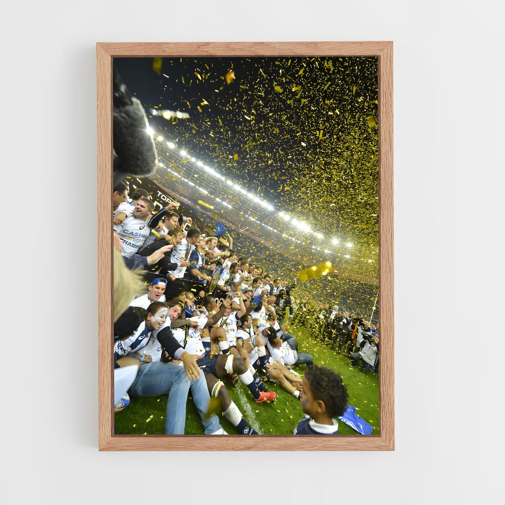 Poster La Fête Triomphale – affiche Rugby (vue 4)