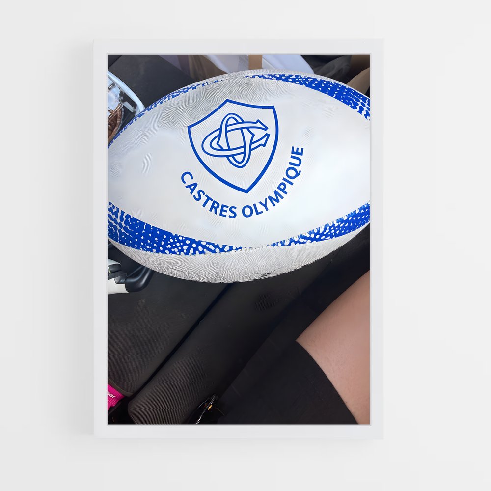 Poster Ciel de Castres – affiche Rugby (vue 3)