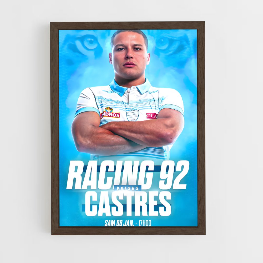 Poster Rugby en Blanc (vue 5)