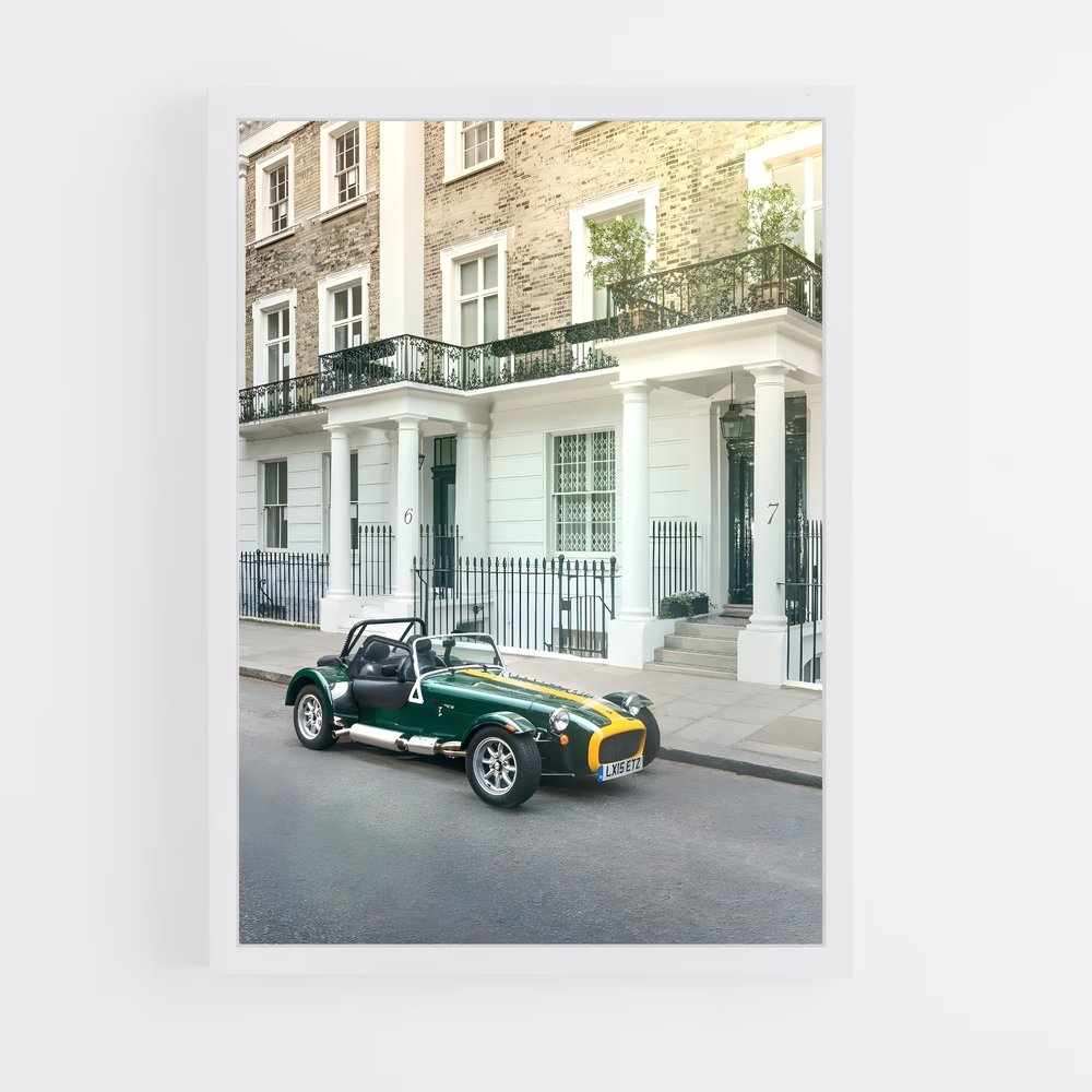 Poster Londres en Vert et Jaune – affiche Caterham (vue 3)