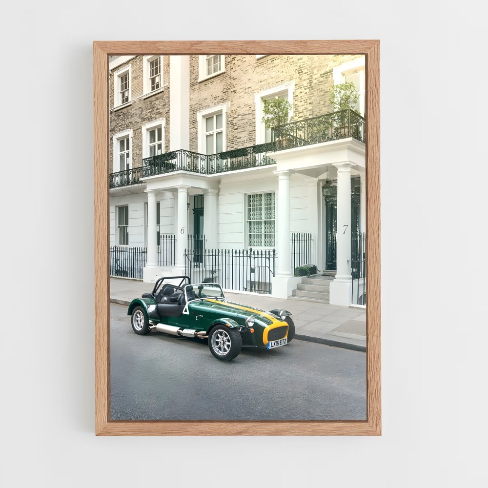 Poster Londres en Vert et Jaune – affiche Caterham (vue 4)