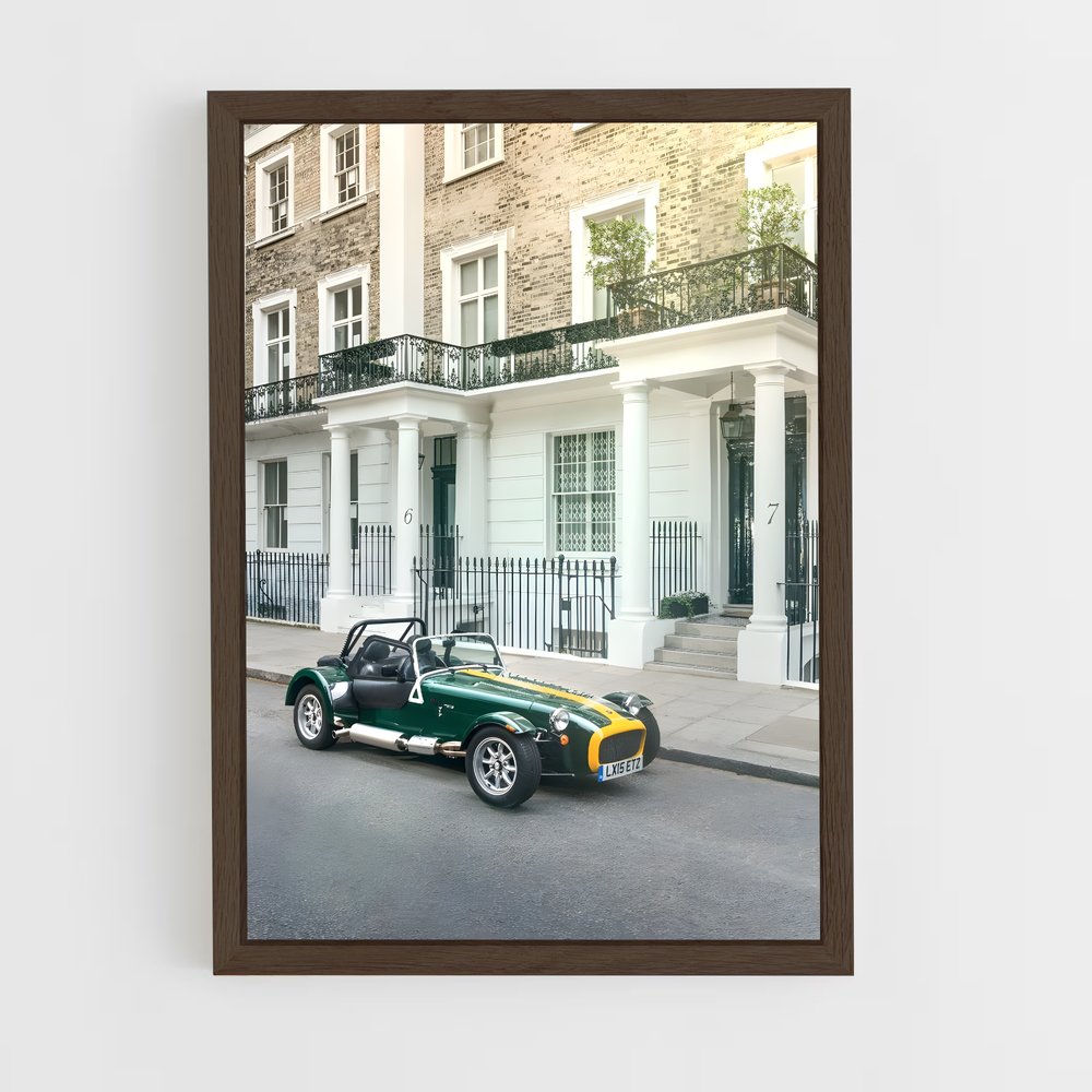 Poster Londres en Vert et Jaune – affiche Caterham (vue 5)