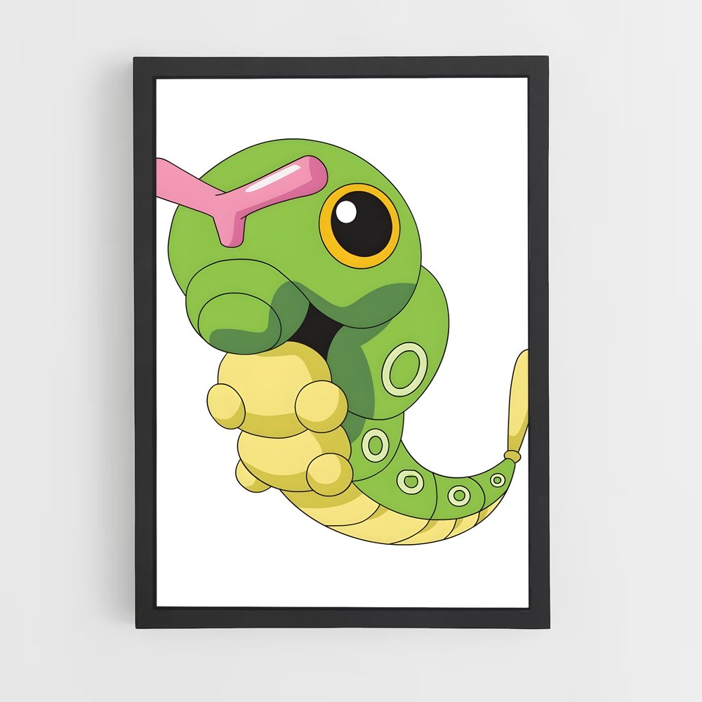 Poster Caterpie Cutie – affiche Pokemon (vue 2)