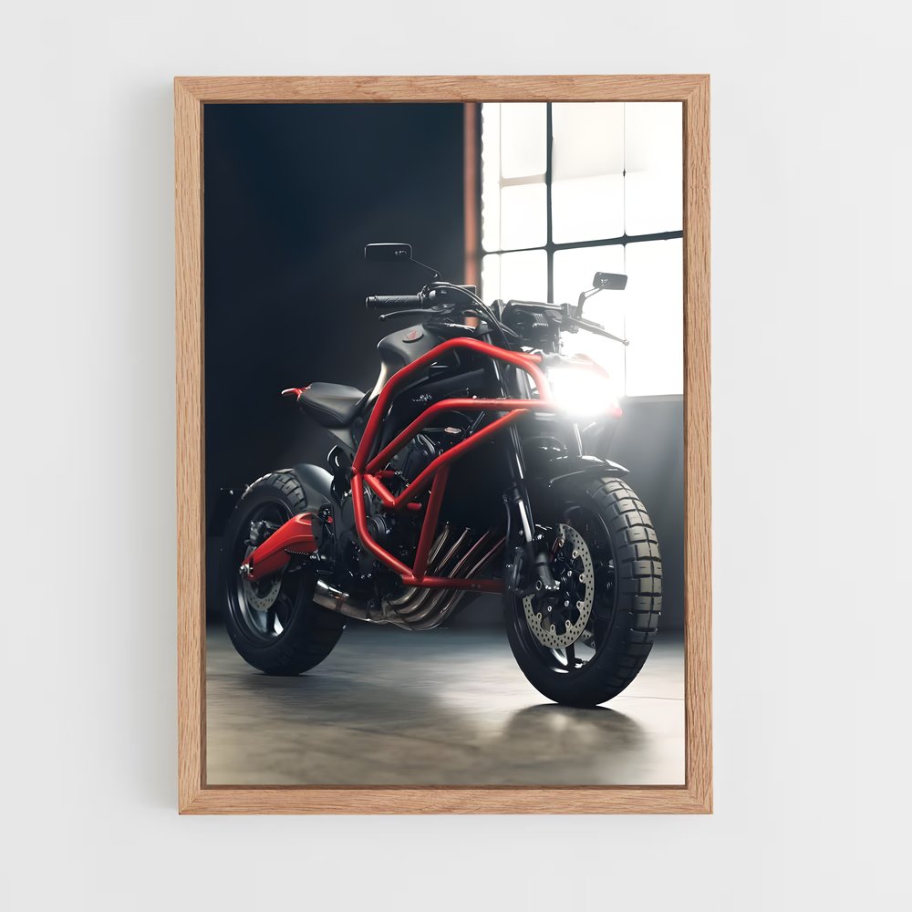 Poster La Brillance Rouge – affiche Honda Moto (vue 4)
