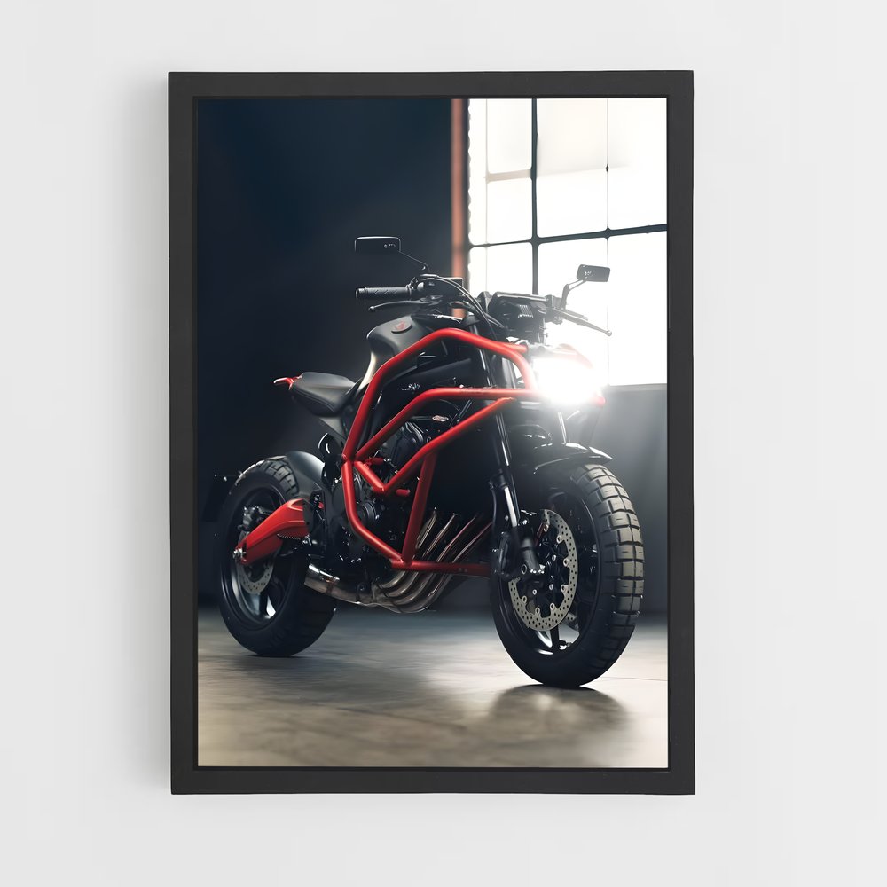 Poster La Brillance Rouge – affiche Honda Moto (vue 2)