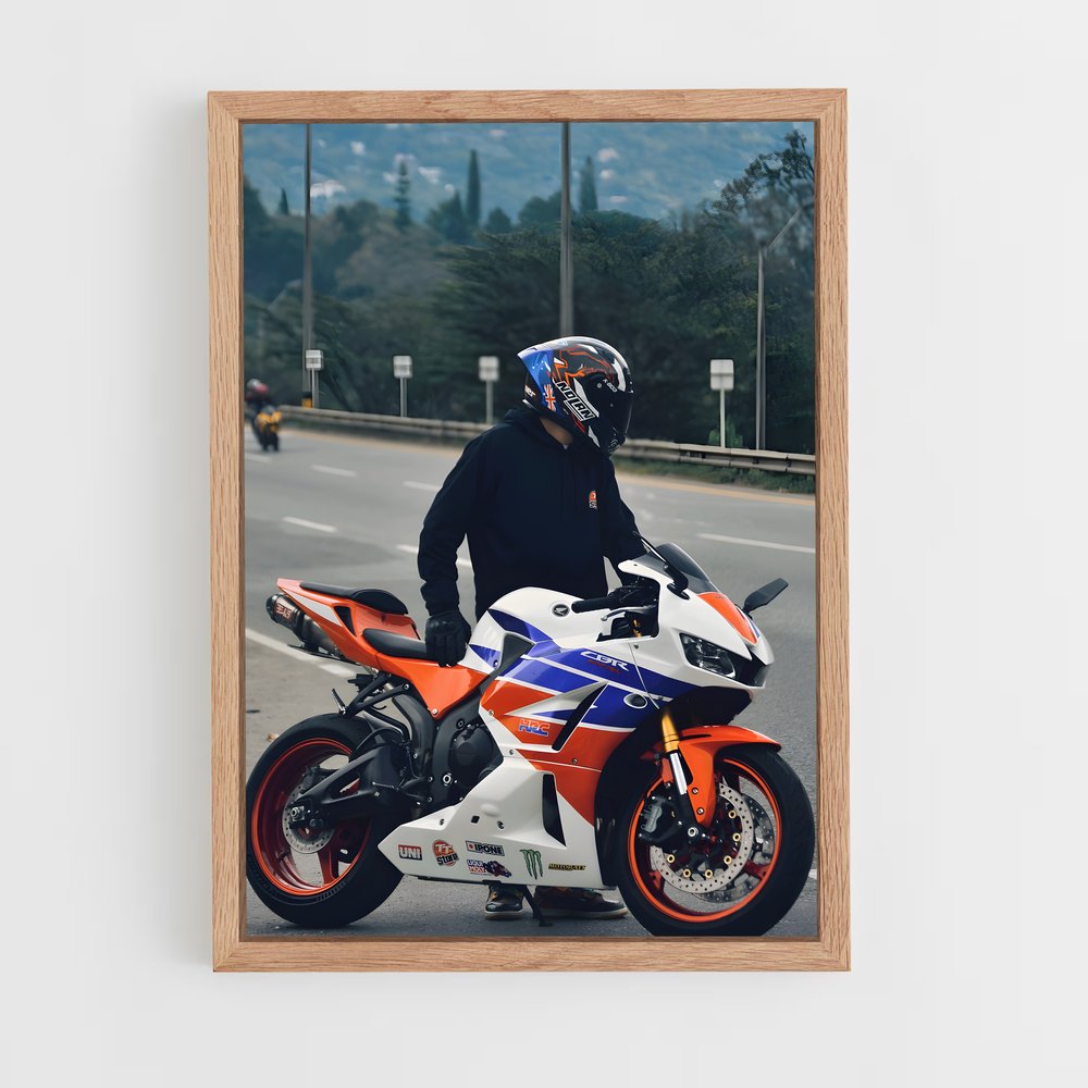 Poster Cbrrr captivant – affiche Honda Moto (vue 4)
