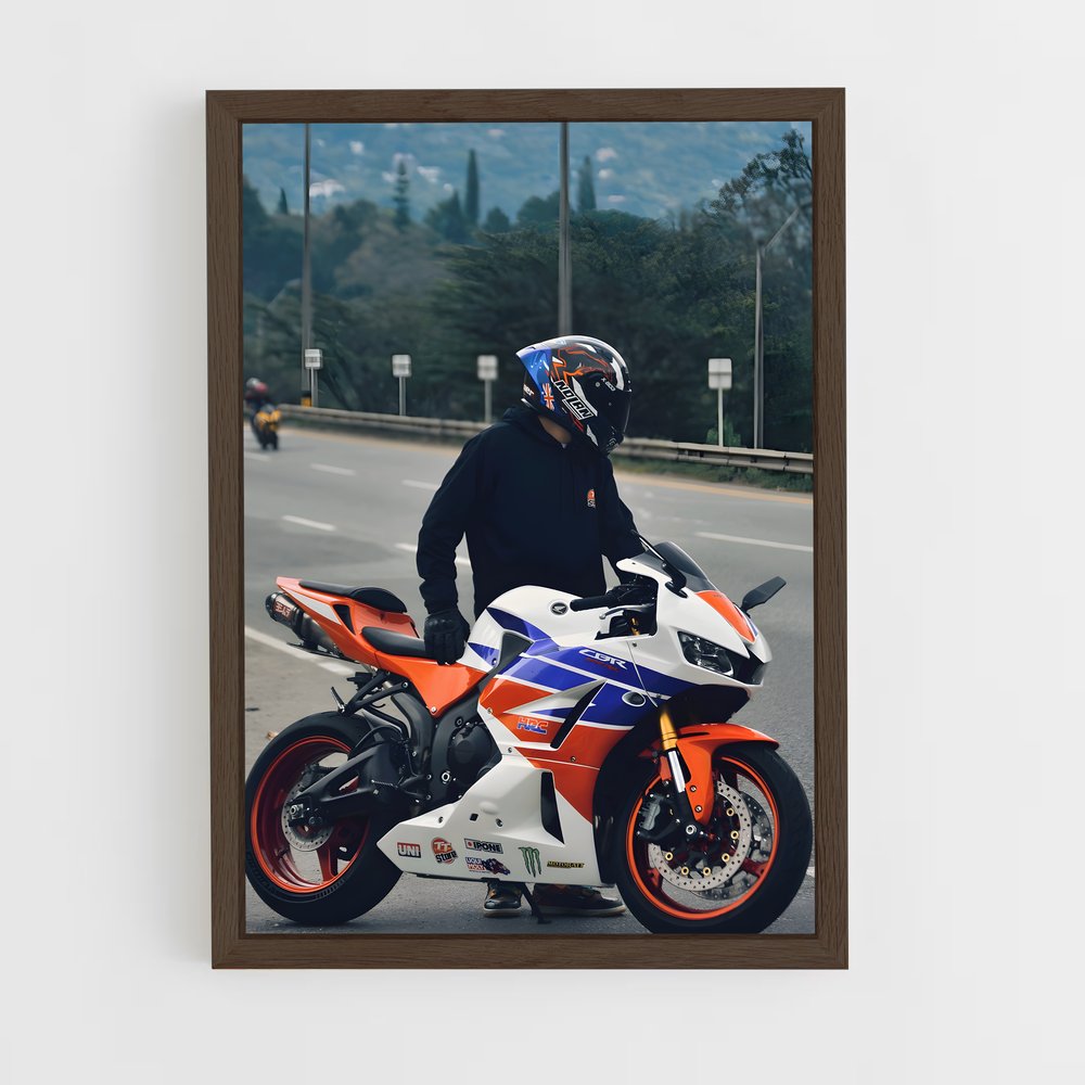 Poster Cbrrr captivant – affiche Honda Moto (vue 5)