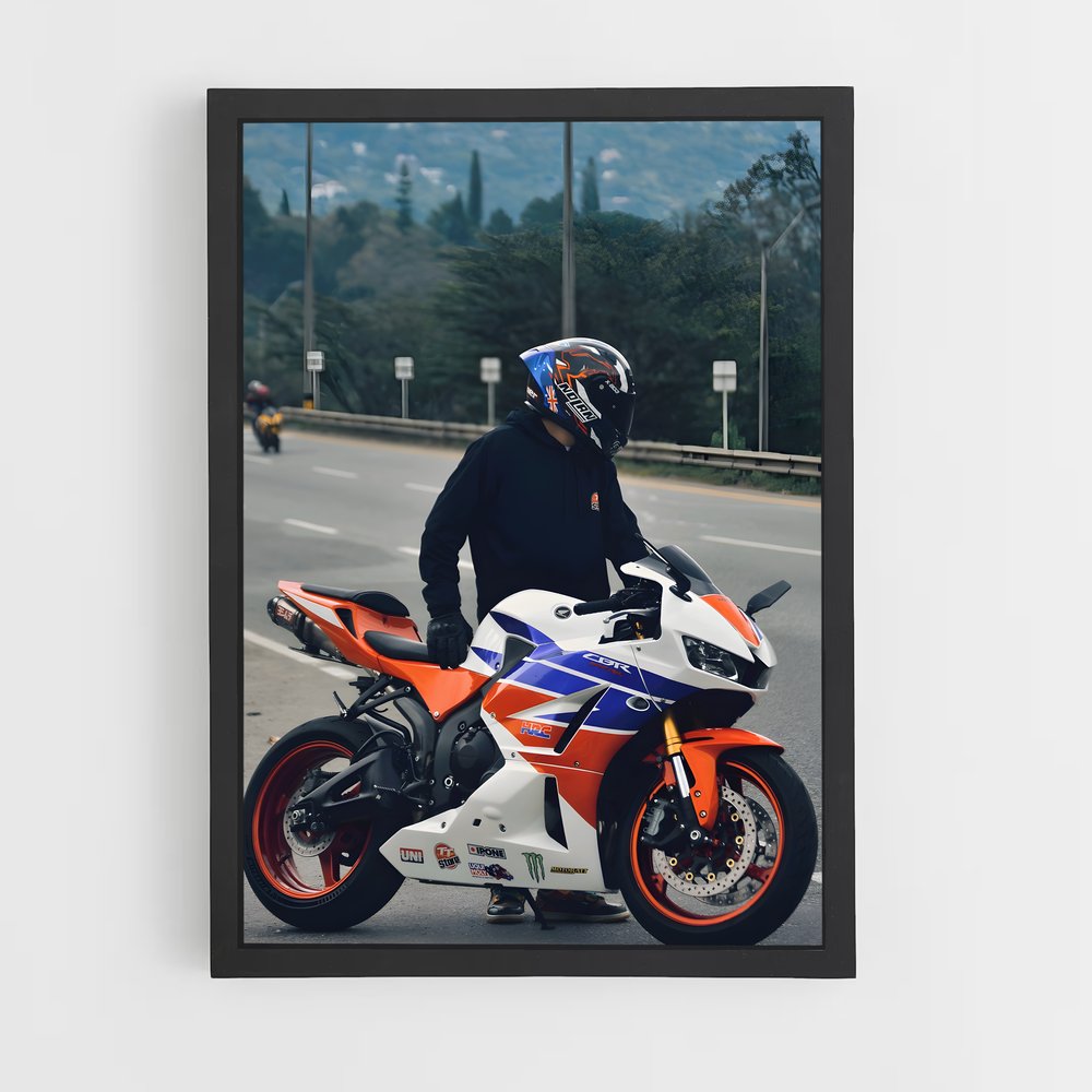 Poster Cbrrr captivant – affiche Honda Moto (vue 2)