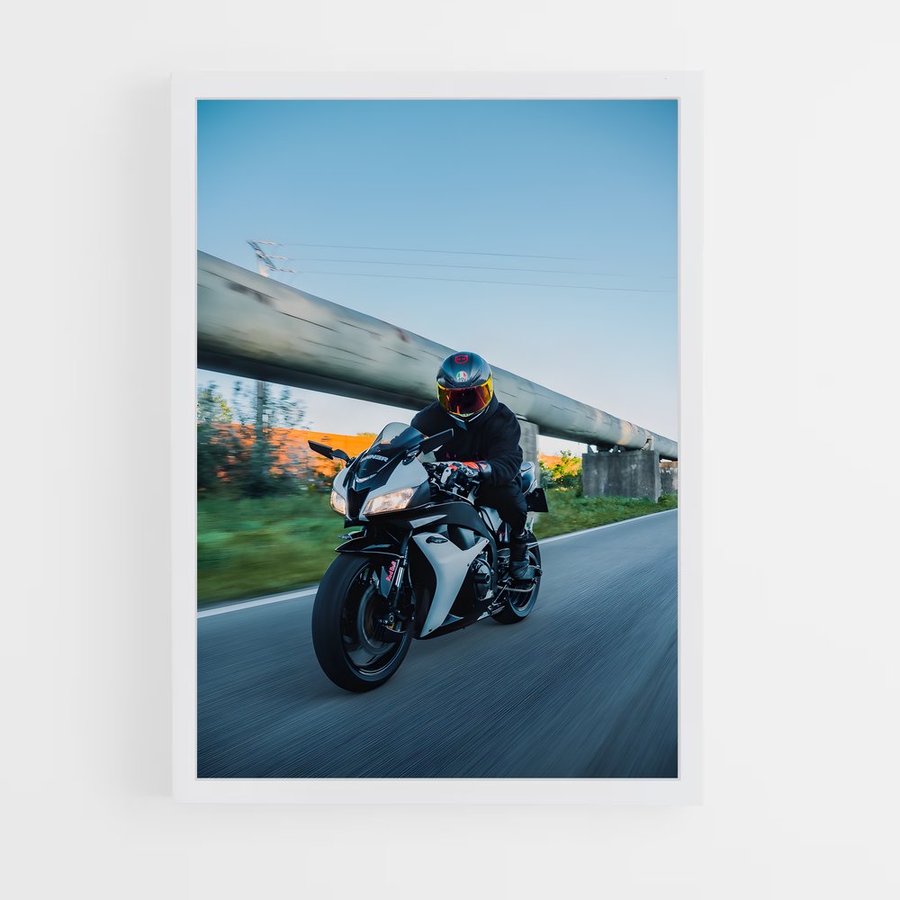 Poster captivant Cbrrr – affiche Honda Moto (vue 3)