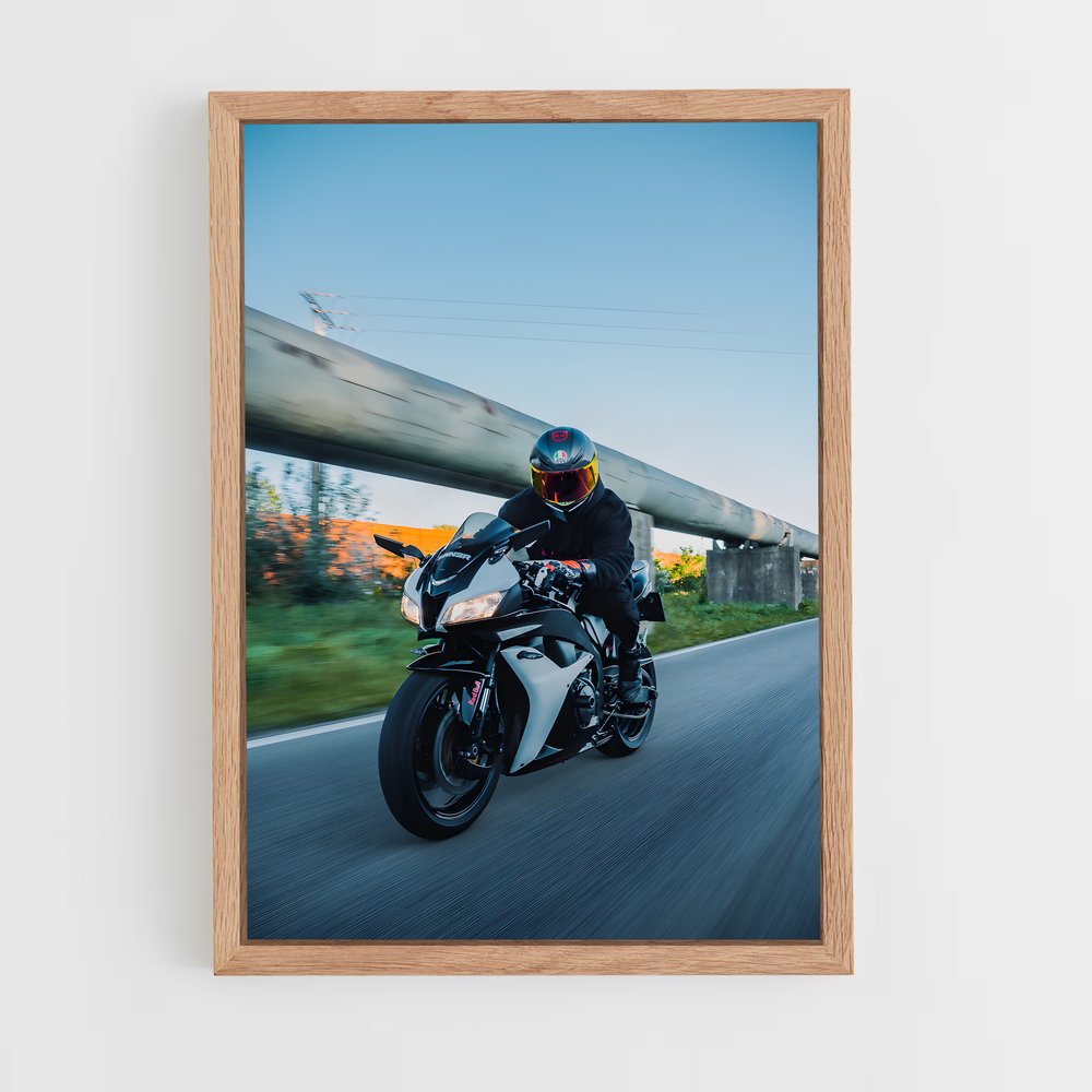 Poster captivant Cbrrr – affiche Honda Moto (vue 4)