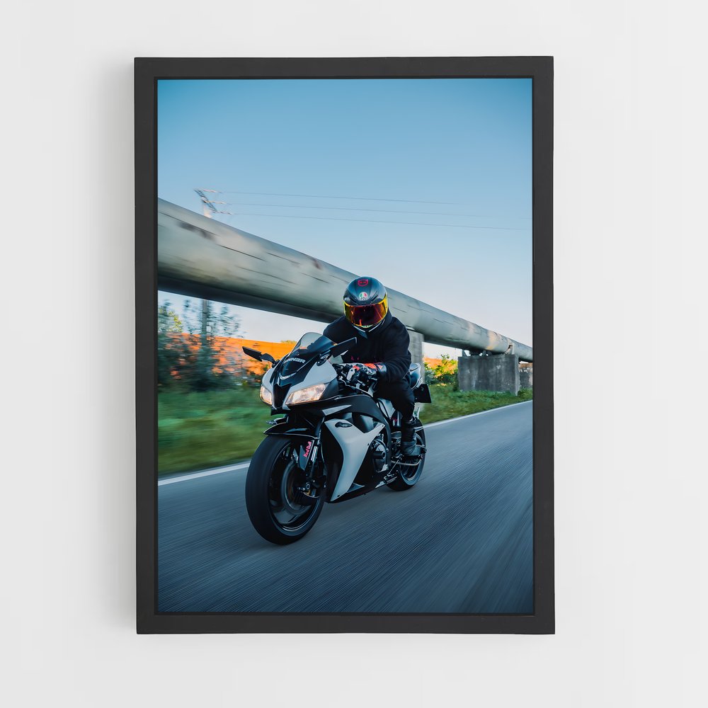 Poster captivant Cbrrr – affiche Honda Moto (vue 2)