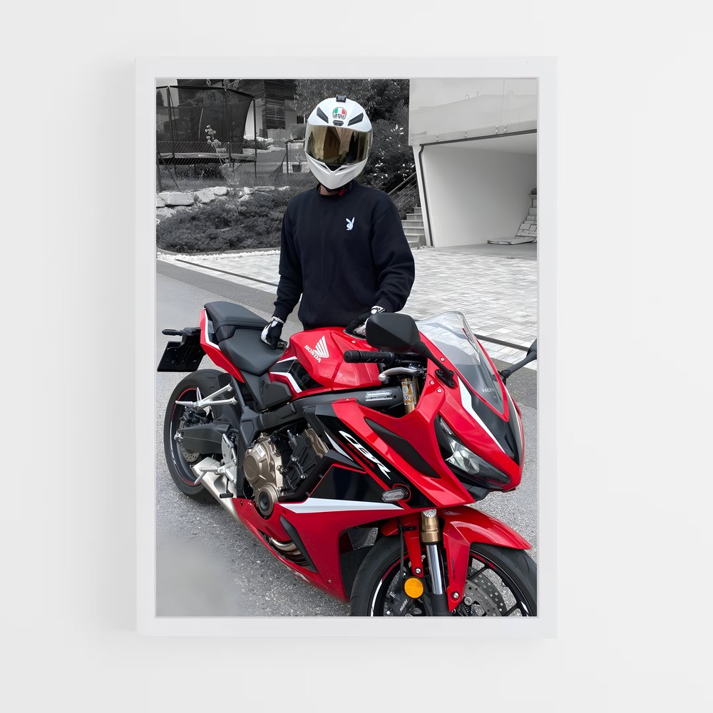 Poster Cbr650r Éclatant – affiche Honda Moto (vue 3)