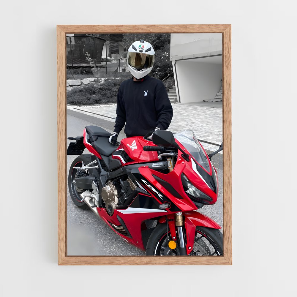 Poster Cbr650r Éclatant – affiche Honda Moto (vue 4)