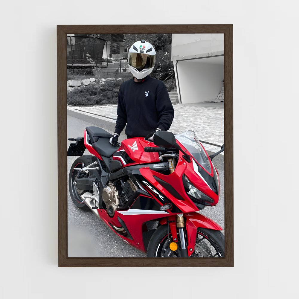 Poster Cbr650r Éclatant – affiche Honda Moto (vue 5)