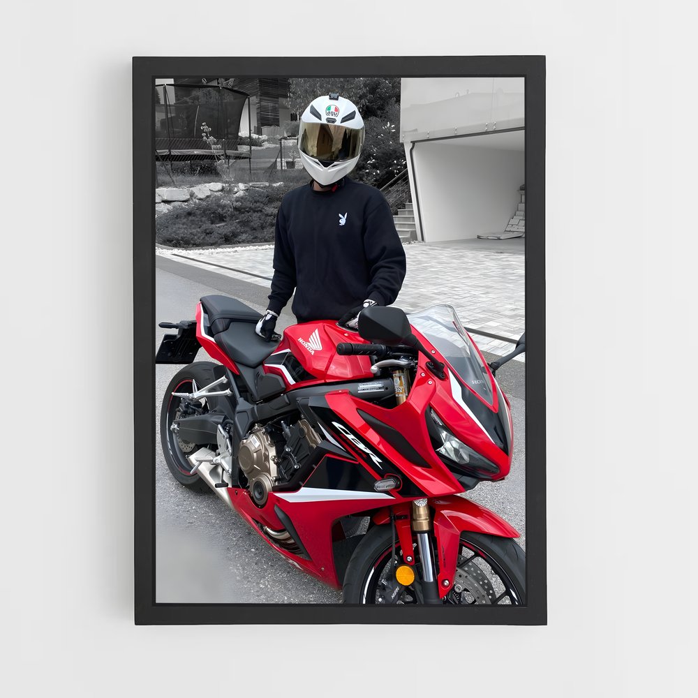 Poster Cbr650r Éclatant – affiche Honda Moto (vue 2)