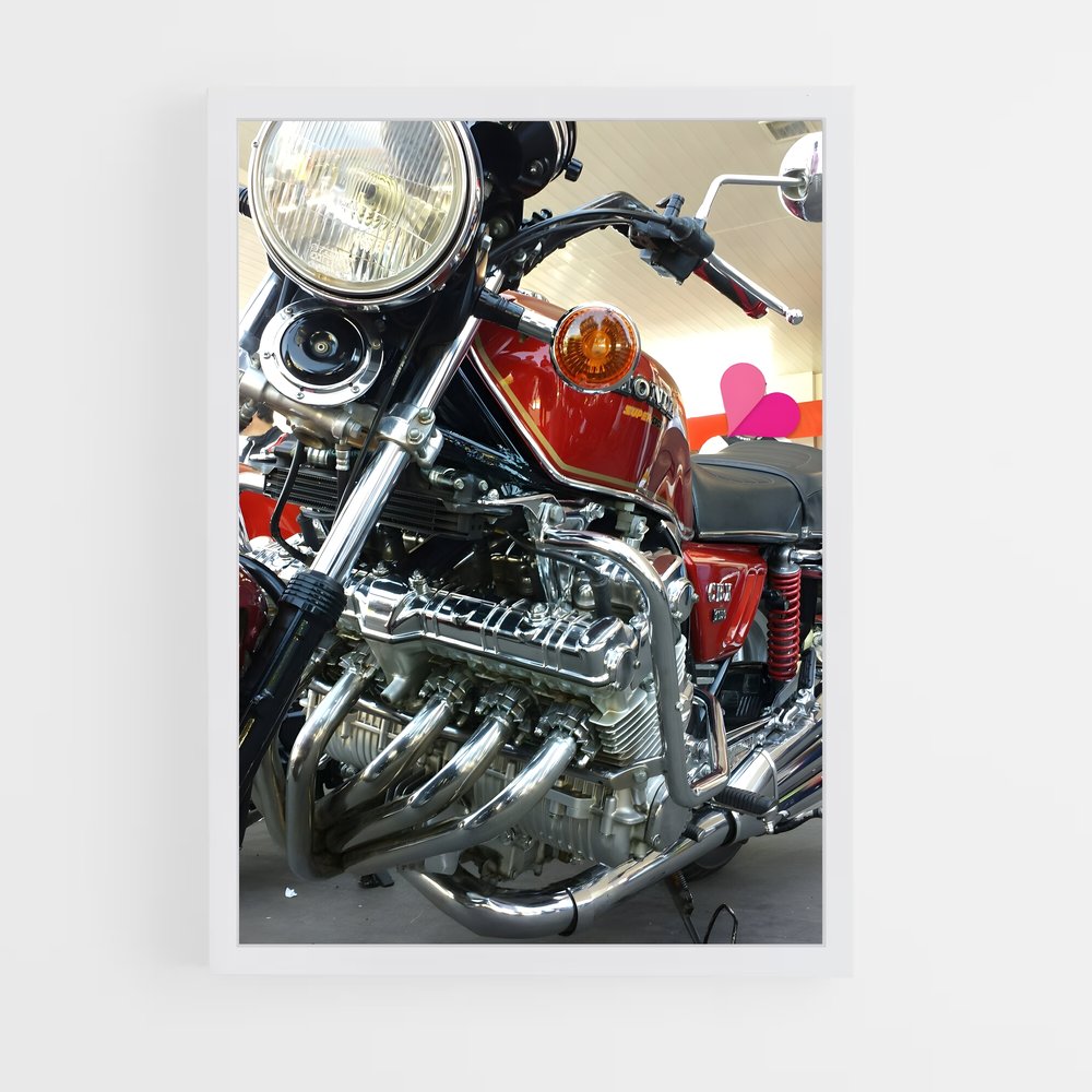 Poster Roue de la Passion – affiche Honda Moto (vue 3)