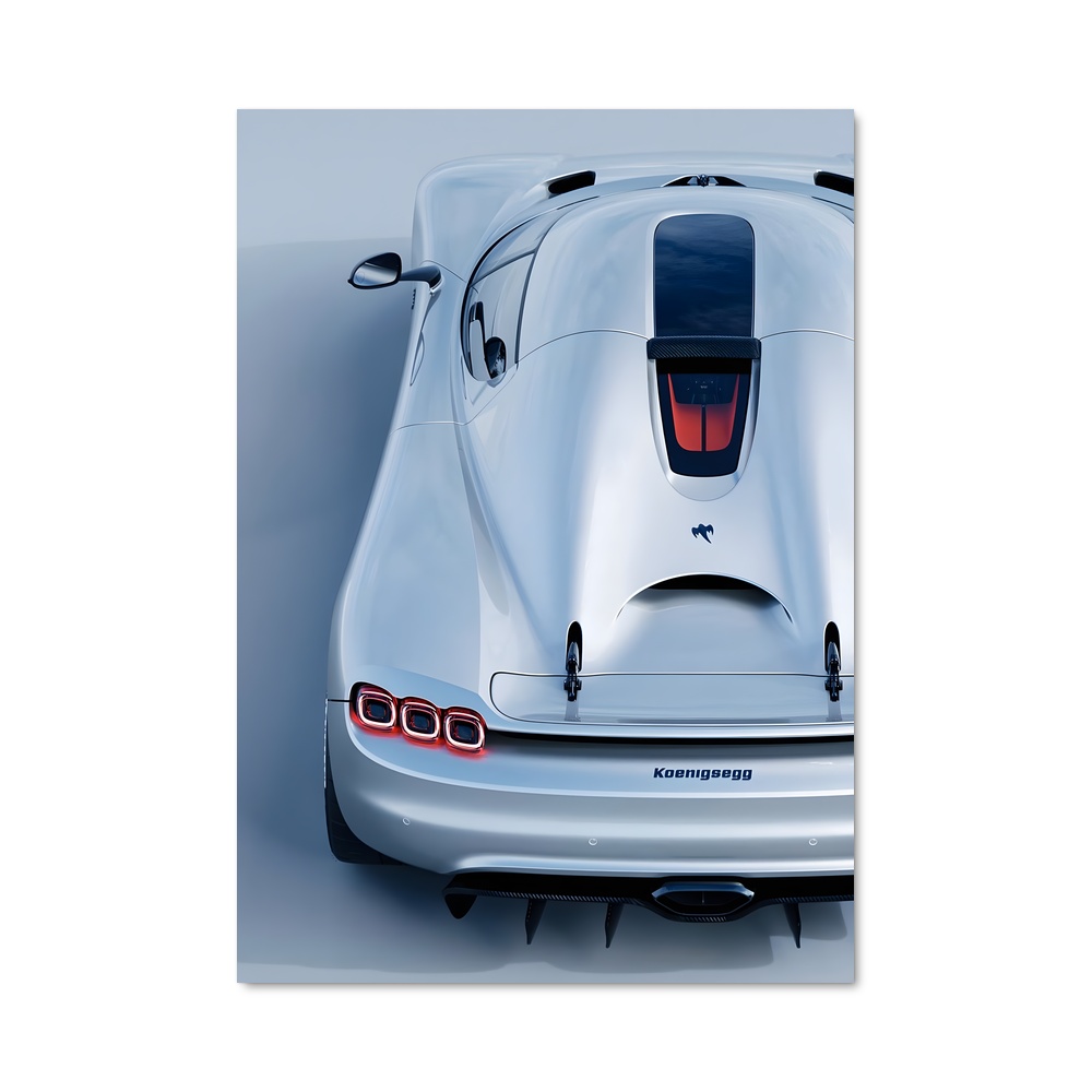 Poster Vitesse élégance aérodynamique