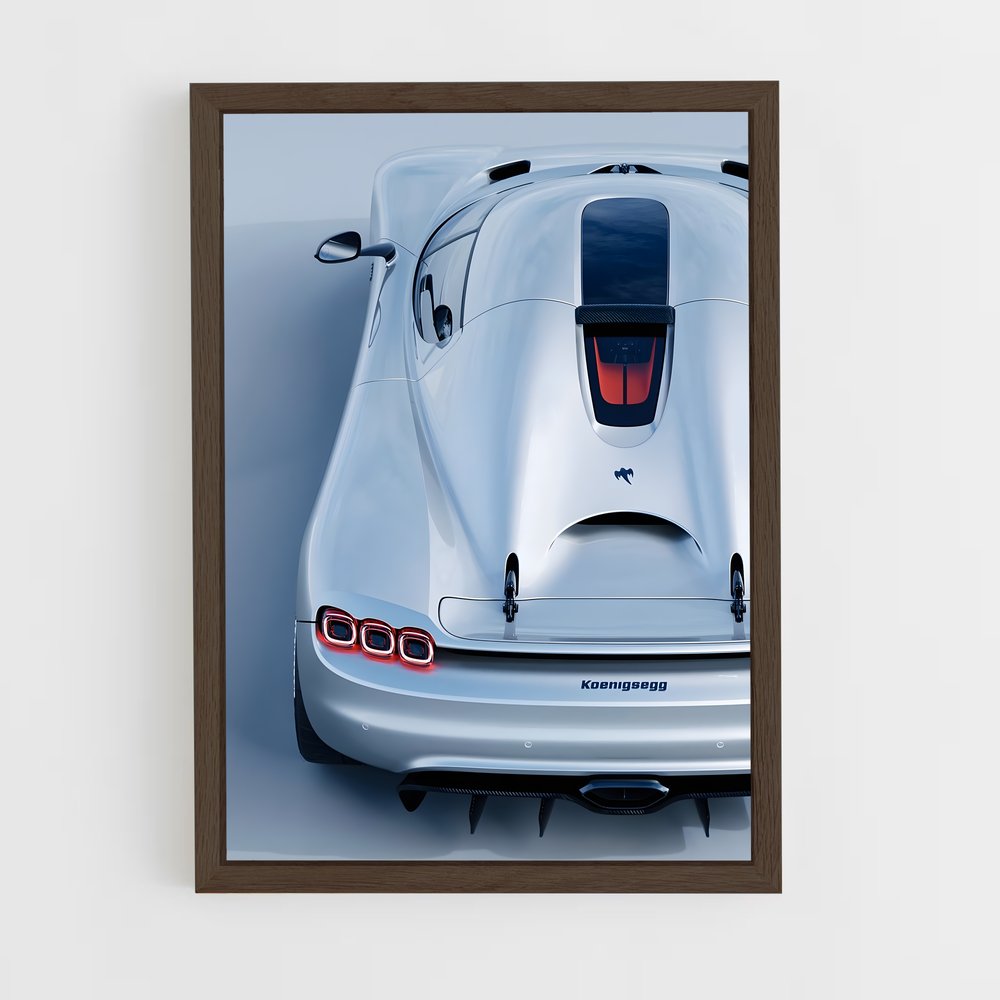 Poster Vitesse élégance aérodynamique – affiche Koenigsegg (vue 5)
