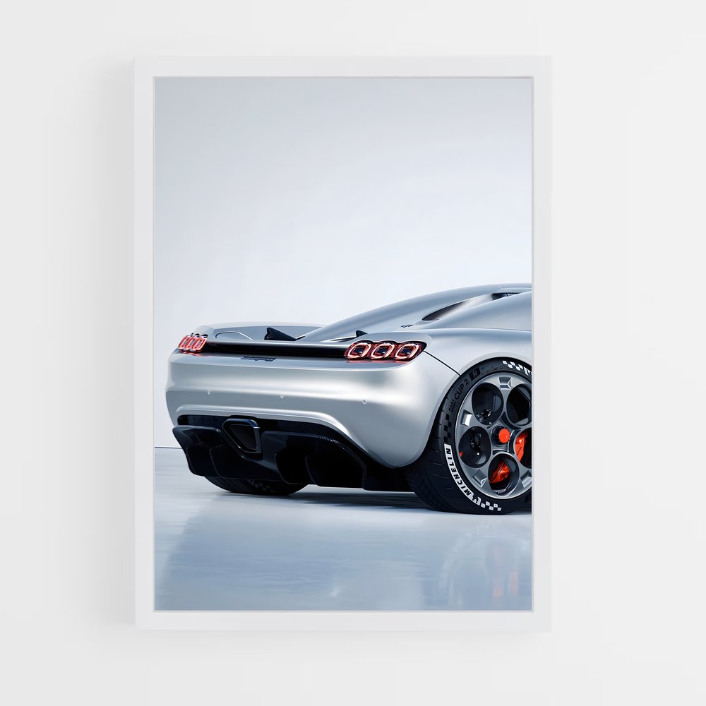 Poster Vision Futuriste Automobile Ligne épurée – affiche Koenigsegg (vue 3)