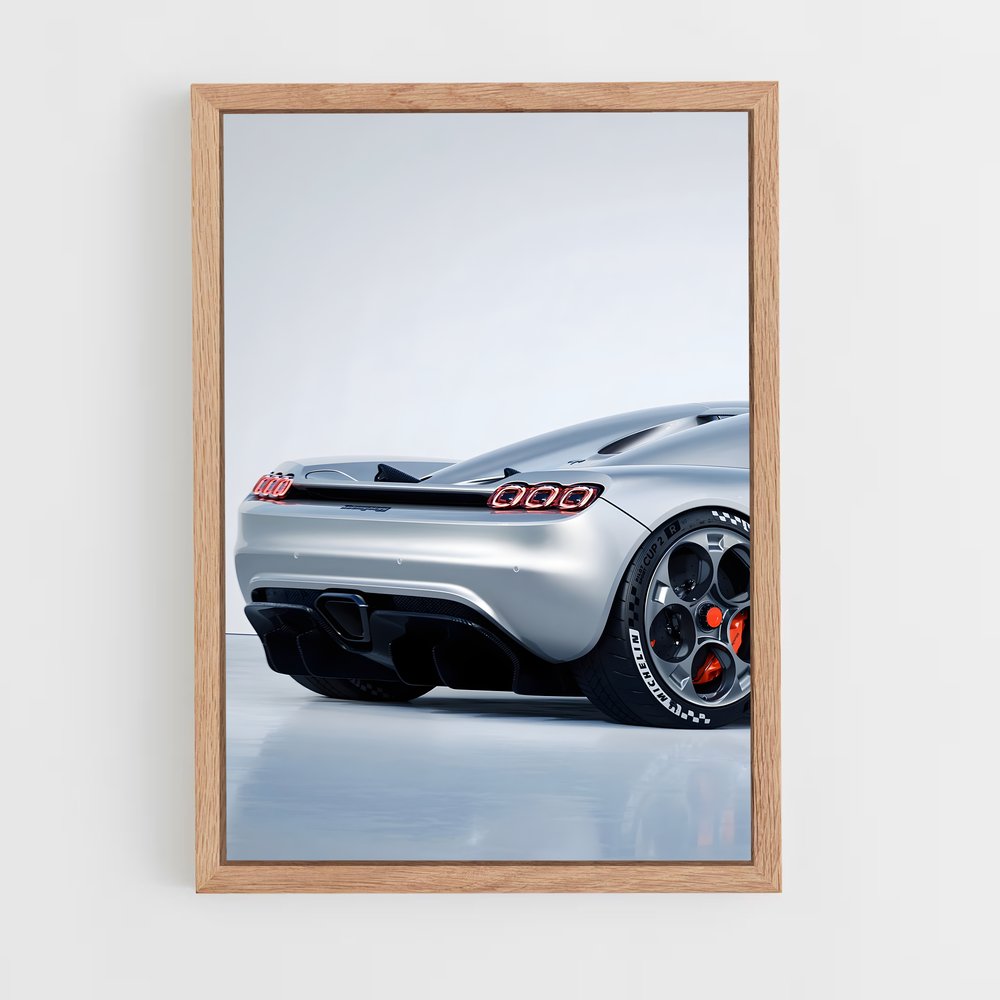 Poster Vision Futuriste Automobile Ligne épurée – affiche Koenigsegg (vue 4)