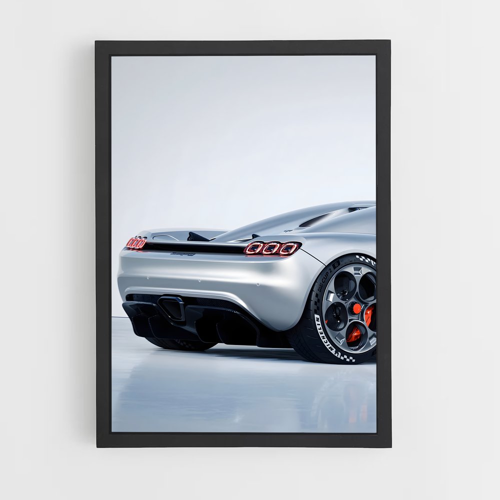 Poster Vision Futuriste Automobile Ligne épurée – affiche Koenigsegg (vue 2)