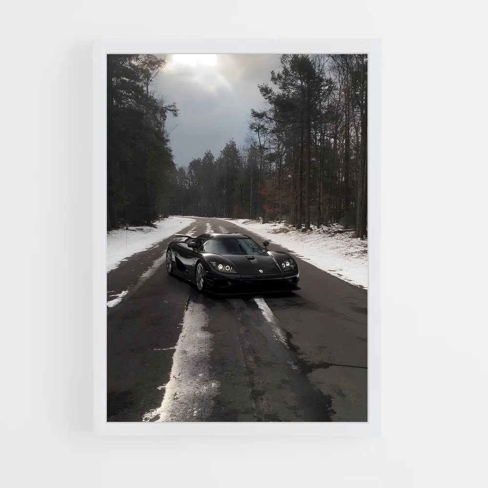 Poster Route des Neiges – affiche Koenigsegg (vue 3)