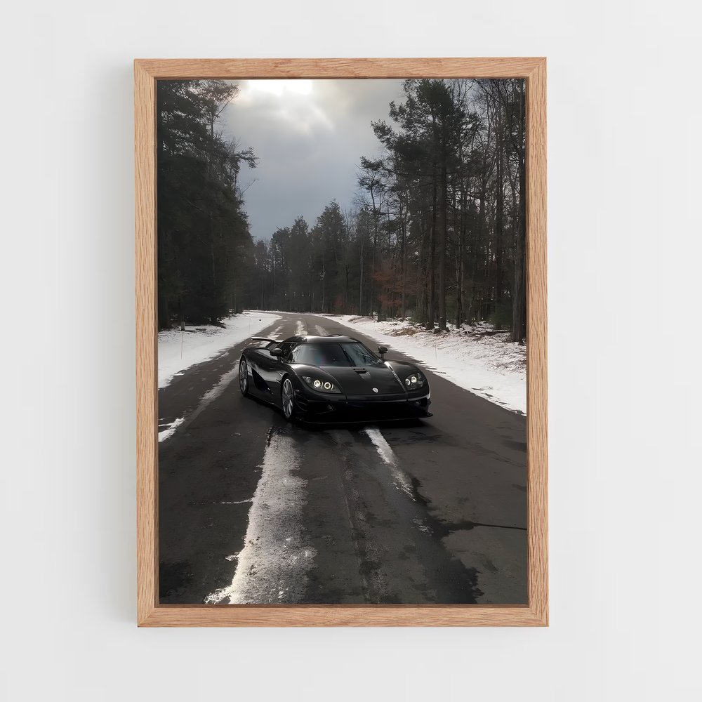 Poster Route des Neiges – affiche Koenigsegg (vue 4)