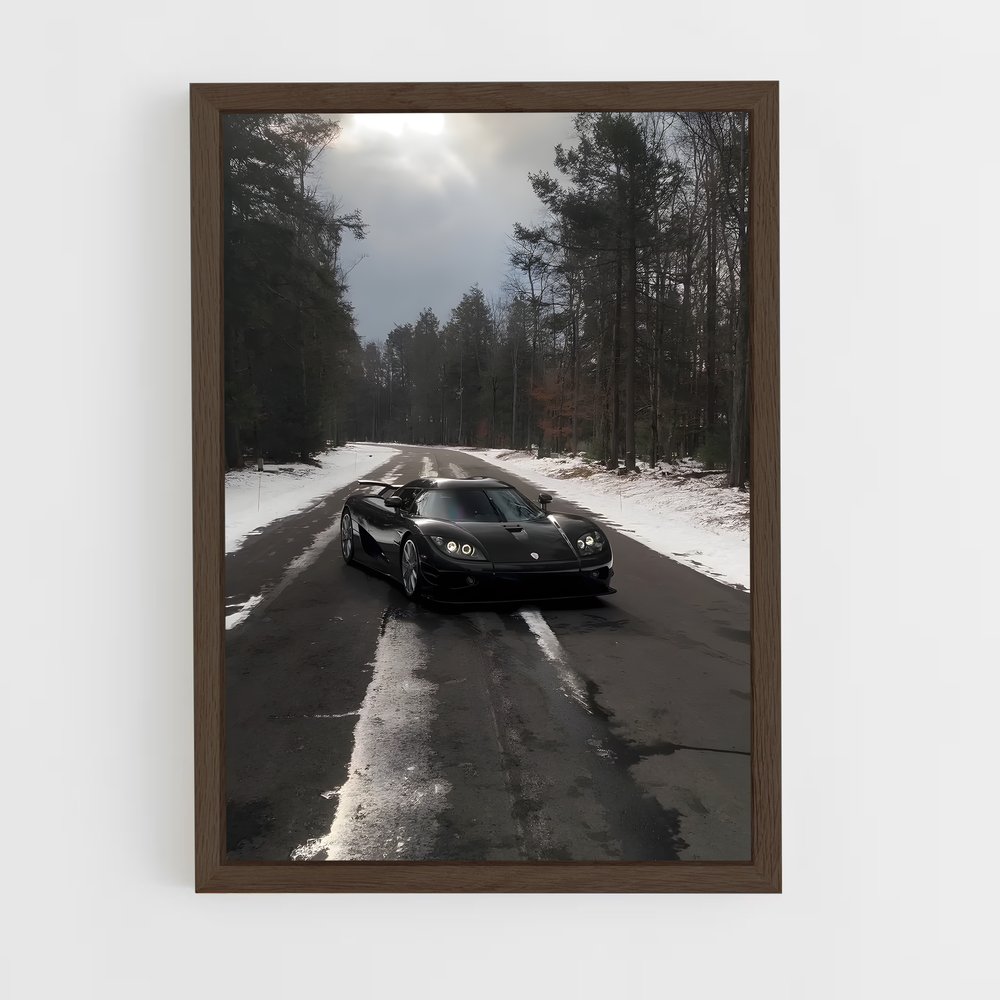 Poster Route des Neiges – affiche Koenigsegg (vue 5)