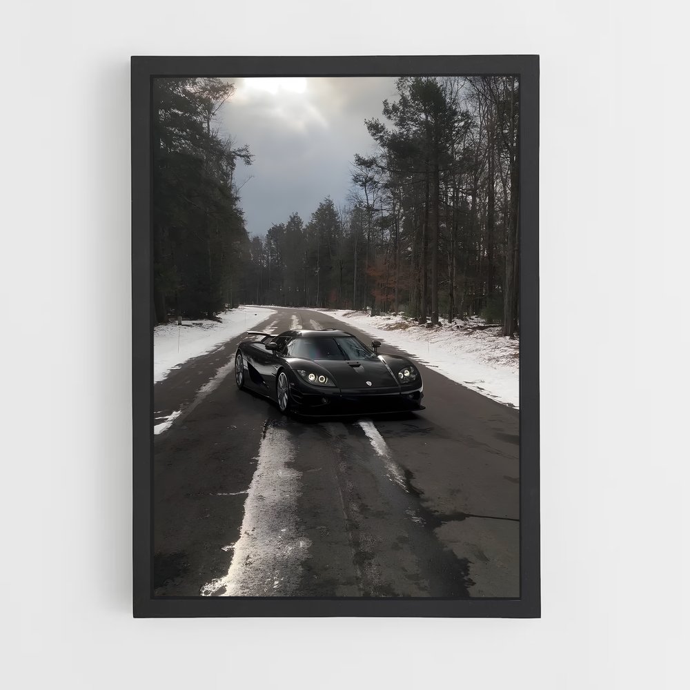 Poster Route des Neiges – affiche Koenigsegg (vue 2)
