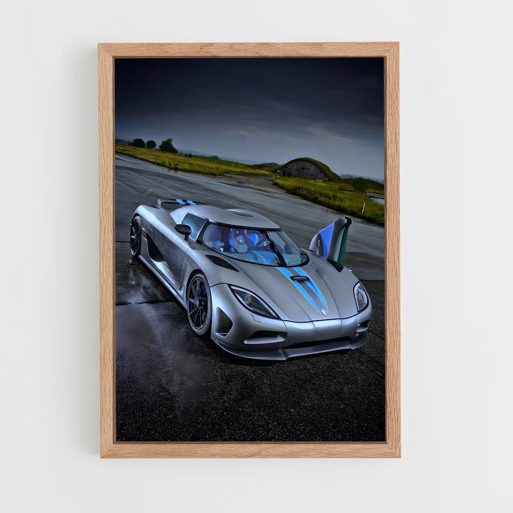 Poster Route Argentée – affiche Koenigsegg (vue 4)