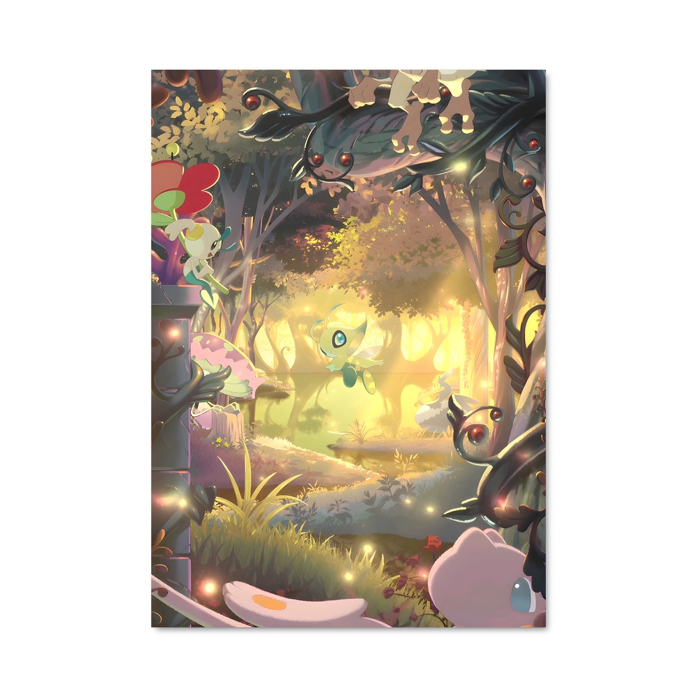Poster La Forêt Émeraude – affiche Pokemon