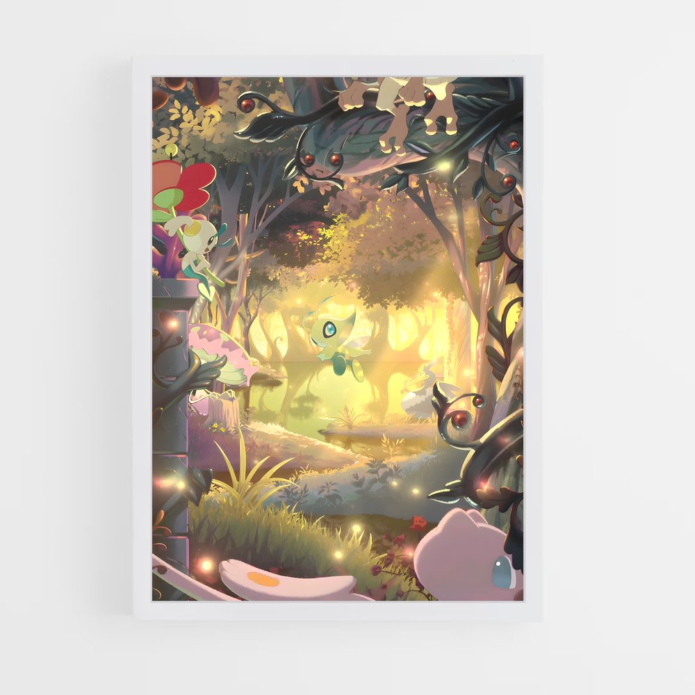 Poster La Forêt Émeraude – affiche Pokemon (vue 3)