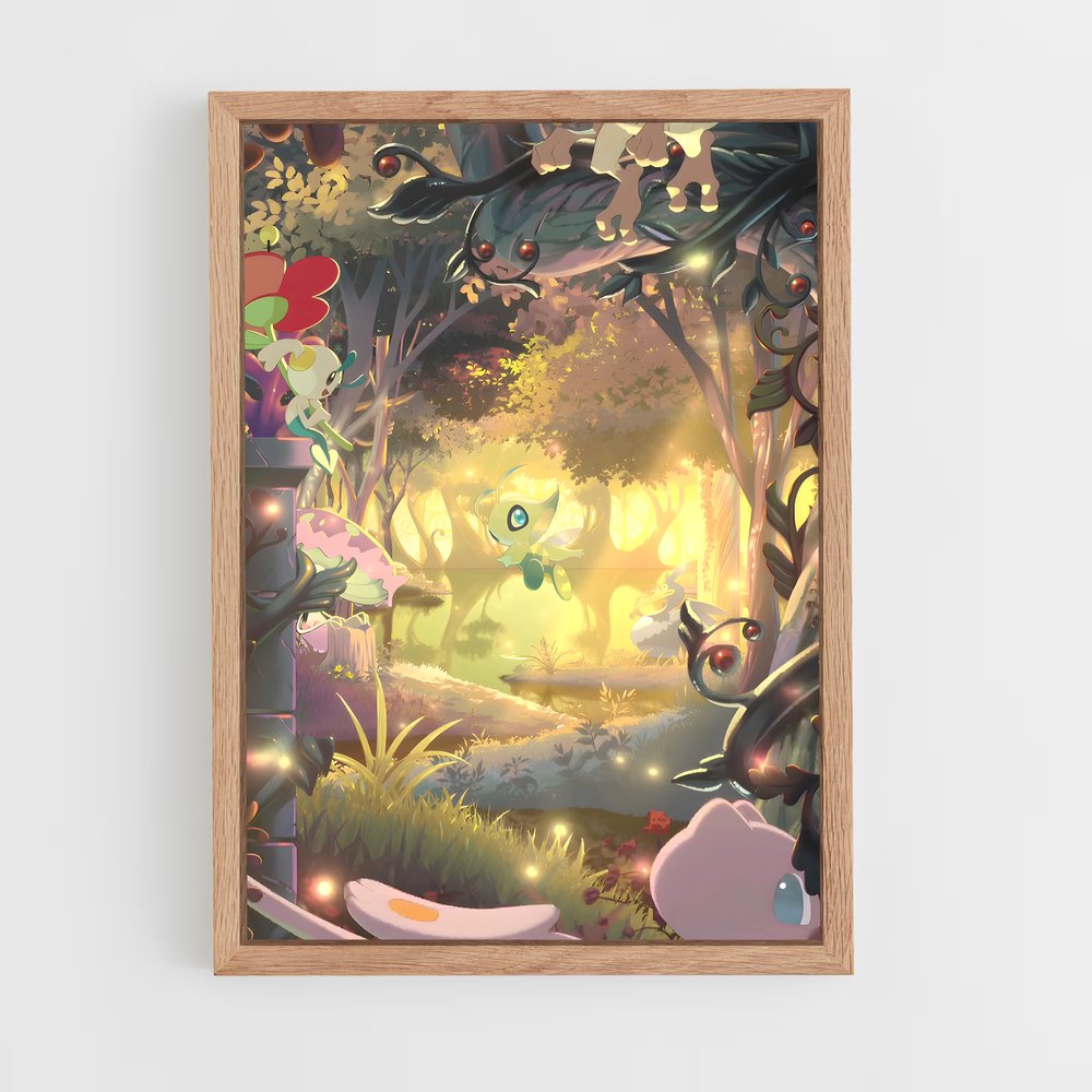 Poster La Forêt Émeraude – affiche Pokemon (vue 4)