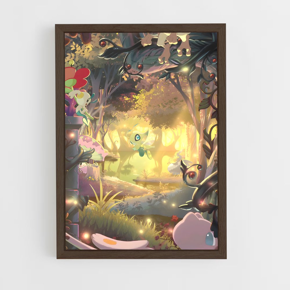 Poster La Forêt Émeraude – affiche Pokemon (vue 5)