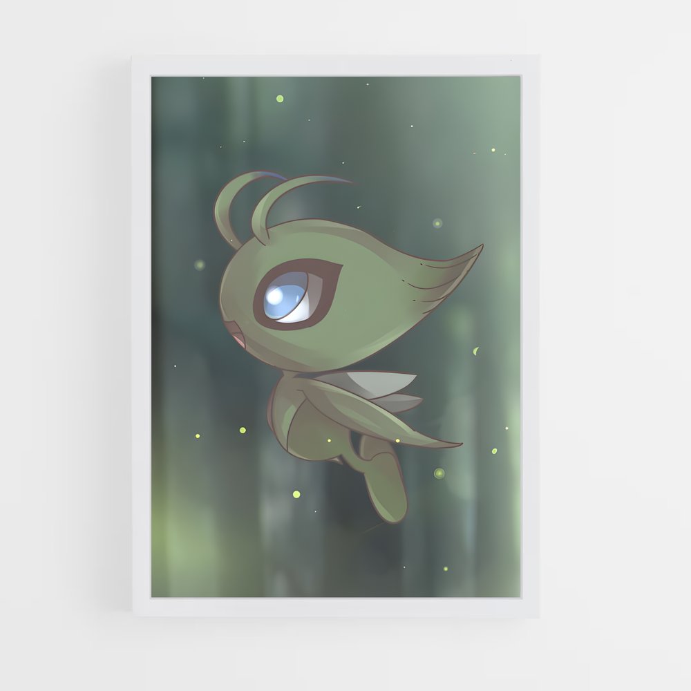 Poster Celebi L'Esprit de la Nature – affiche Pokemon (vue 3)