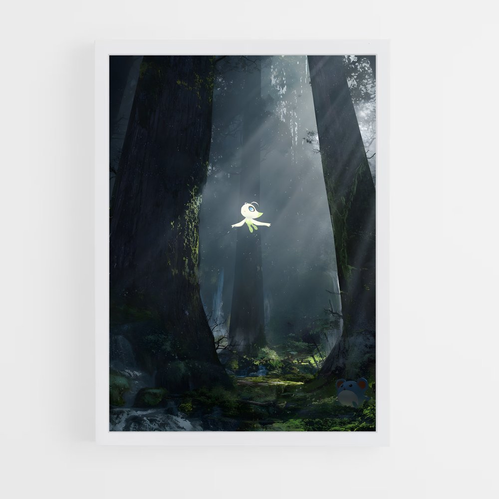 Poster Lumière dans les Bois – affiche Pokemon (vue 3)
