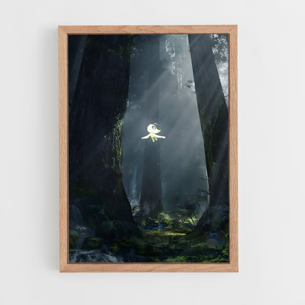 Poster Lumière dans les Bois – affiche Pokemon (vue 4)