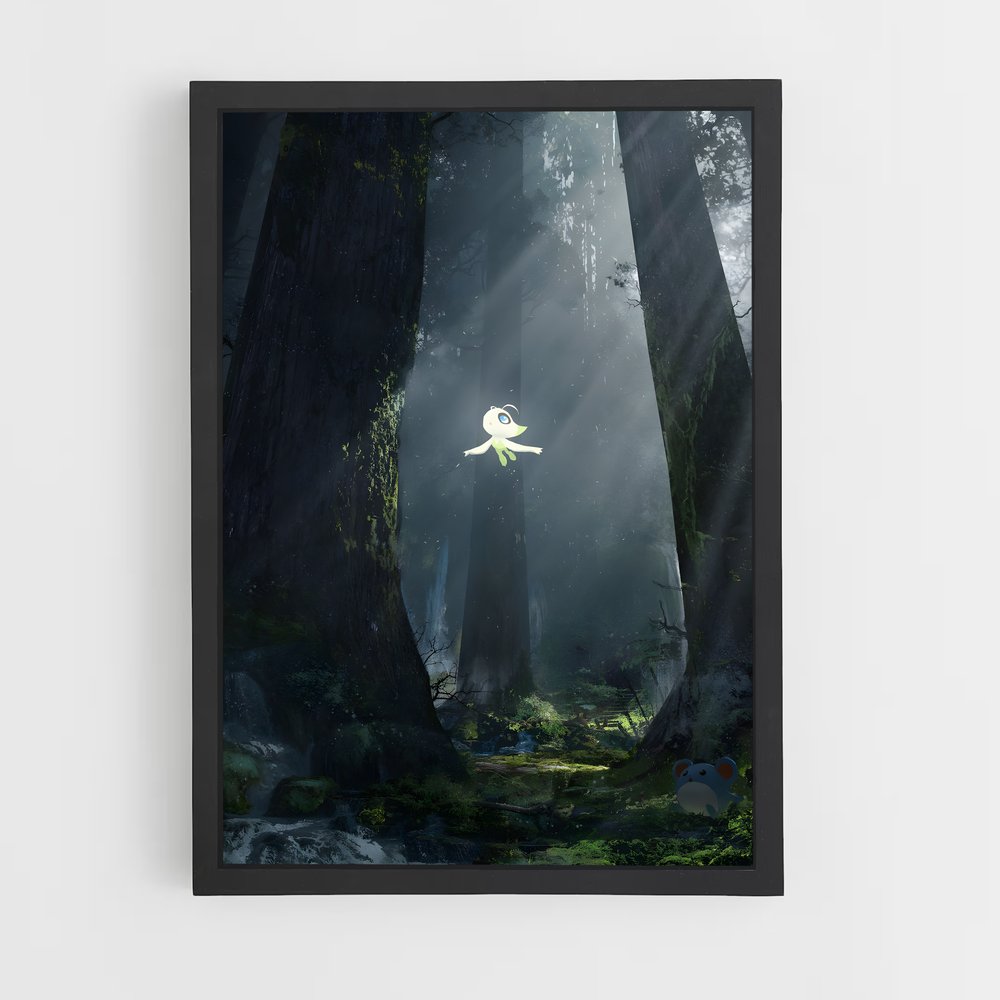 Poster Lumière dans les Bois – affiche Pokemon (vue 2)